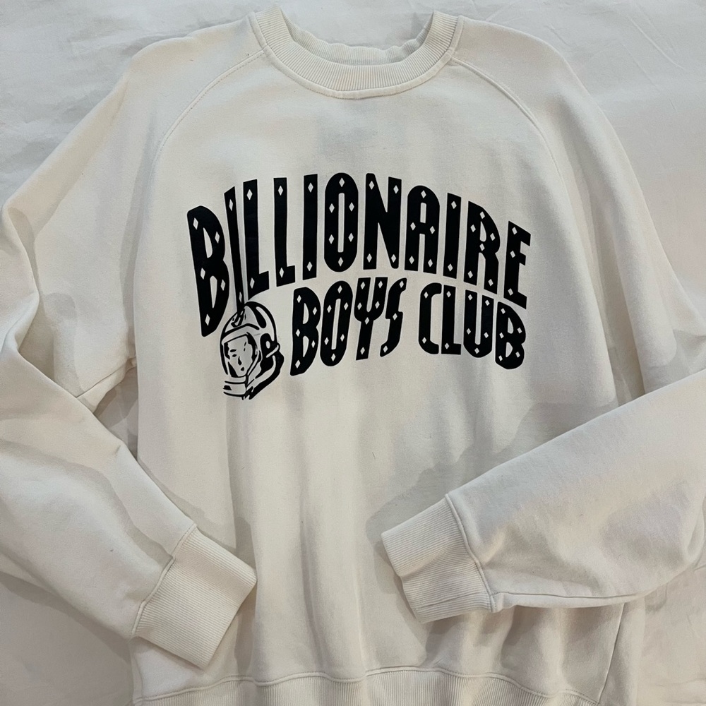 Billionaire Boys Club White Crewneck Sweater